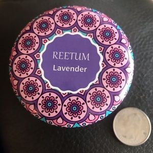 2 Lavender Candle in Tin with FLower Petals 100% Soy Relax Spa Natural BOHO